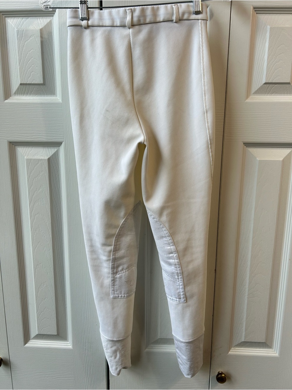 Girl’s White Stretch Riding Breeches - Picture 3 of 6